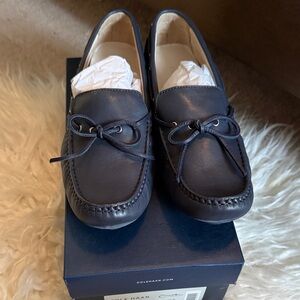Cole Haan Men's Dark Blue Slip-On Loafers